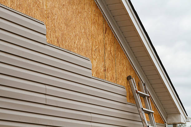 Professional Siding Repair technician working in Mount Holly, NJ